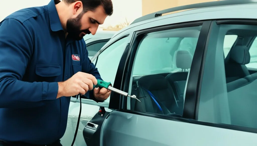 فتح سيارات أمام المول